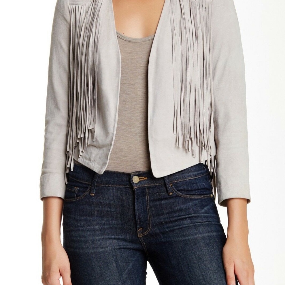 *new* DOMA Genuine Goat Suede Fringed Jacket LARGE